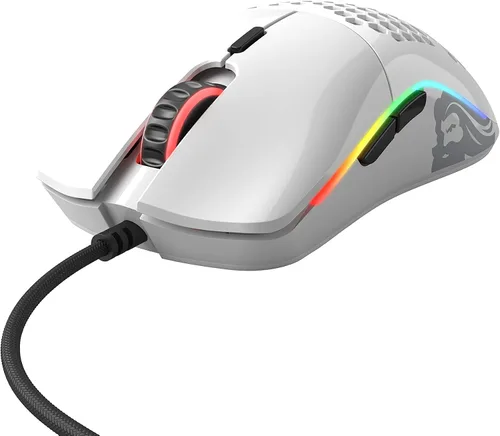 Vista 3 de Glorious Mouse compacto para juegos Model O (Minus) con cable, diseño de panal superligero de 2.05 oz, sensor RGB, Pixart 3360, ambidiestro