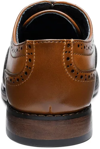 Vista 3 de Bruno Marc Boy's Prince-K2 Classic Oxfords Wingtip Dress Shoes