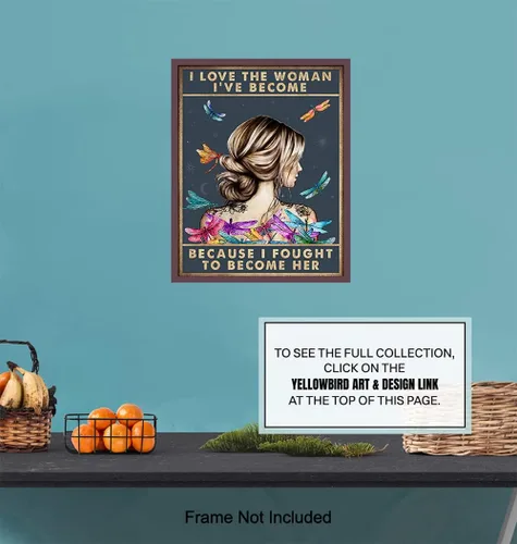 Vista 7 de Arte de pared inspirador con citas positivas, tamaño grande de 11 x 14 pulgadas, citas inspiradoras, póster motivacional para decoración de pared