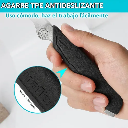 Vista 4 de DURATECH Llave de tambor de aluminio, llave 3 en 1, herramienta abridor de barril para abrir tambor de 10, 15, 20, 30, 55 galones, se adapta a tapas