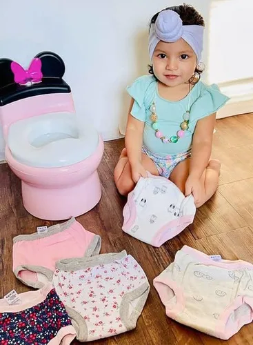 Vista 2 de BIG ELEPHANT Baby Girls' Padded Potty Training Pants Underwear