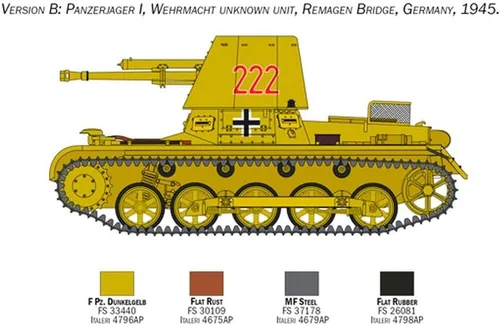 Vista 5 de Italeri 6577S 1:35 Panzerjager I Ger Hunter Edificio, Construcción, Fabricación de modelos de soporte, manualidades, aficiones, pegado, plástico