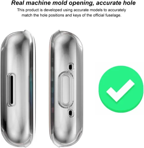 Vista 3 de Rc-Z Funda protectora para Fitbit Sense & Versa 3 con protector de pantalla, paquete de 4, material de TPU antiarañazos, compatible con versiones