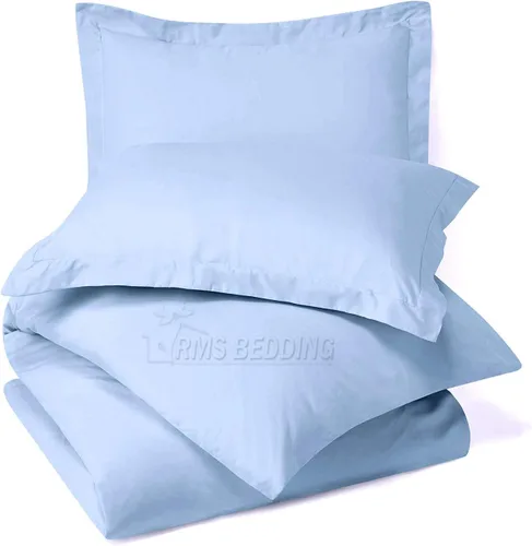 Vista 28 de Juego de sábanas de 4 piezas, algodón egipcio de 600 hilos, juego de ropa de cama de lujo que se adapta a bolsillos de hasta 18 pulgadas de Azul