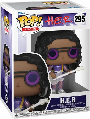 Vista 2 de Funko Pop Rocks: H.E.R. - Figura de vinilo coleccionable - Idea de regalo - Producto oficial - Juguetes para niños y adultos - Fans de la música