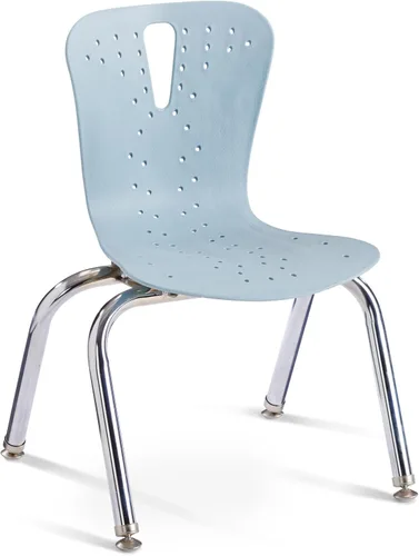 Vista 7 de Jonti-Craft Berries 8244JC1131 - Silla apilable para niños con patas cromadas, 14 pulgadas de altura, color azul costero