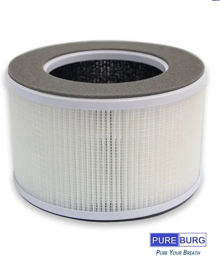 Vista 4 de PUREBURG Filtro de repuesto compatible con purificadores de aire Greenote AP10 AP10-F3, H13 True HEPA y filtración multicapa de carbón activado