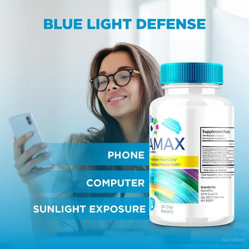 Vista 5 de NutraRize Cápsulas Vistamax, cuidado de los ojos totalmente natural y saludable, fórmula premium para los ojos, suplemento máximo para apoyar