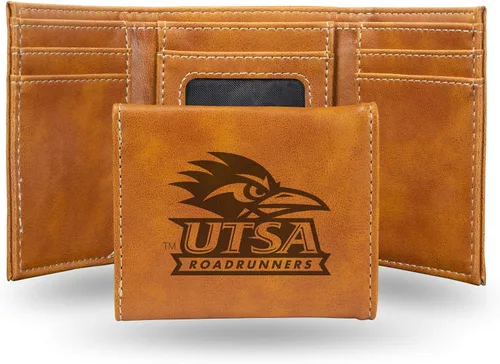 Vista 111 de NCAA Rico Industries - Billetera triple grabada con láser, con grabado láser, accesorio para hombre