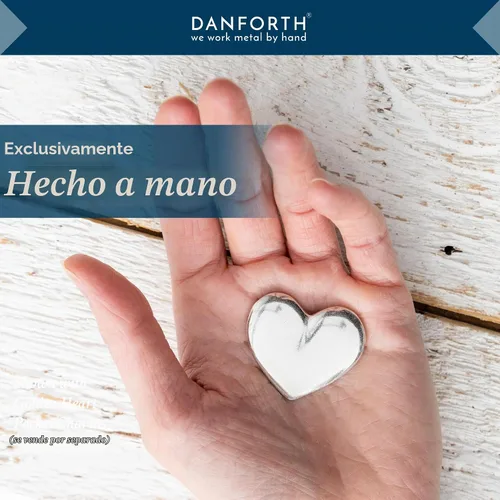 Vista 3 de DANFORTH - Piedra de palma de corazón Peltre hecho a mano en Estados