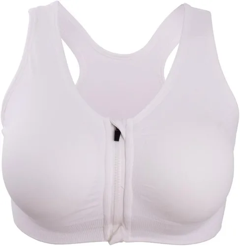Vista 59 de Brasier deportivo o para yoga con cierre frontal de ganchos y cremallera para mujer