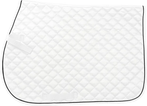 Vista 6 de Tough 1 EquiRoyal - Almohadilla cuadrada acolchada de algodón para silla inglesa Negro