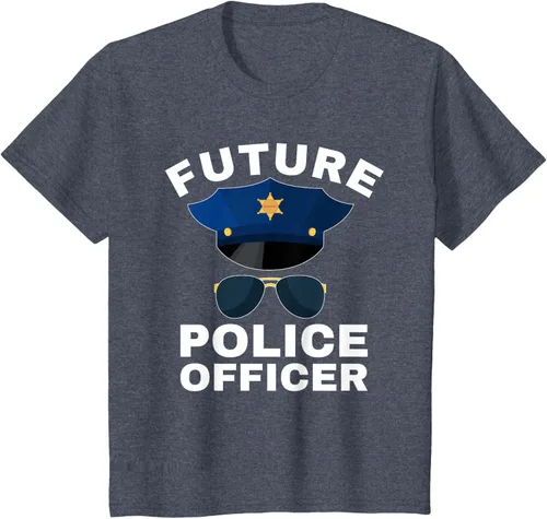 Vista 12 de Camiseta de policía para niños con texto en inglés «Proud Cop Dad»
