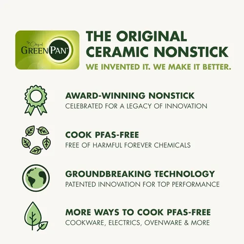 Vista 9 de GreenPan Premiere Ovenware - Molde antiadherente de cerámica saludable para pan de 1 libra, sin PFOA ni PFAS, utensilios para hornear resistentes a