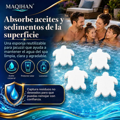 Vista 4 de MAQIHAN Paquete de 20 esponjas para bañera de hidromasaje, esponja