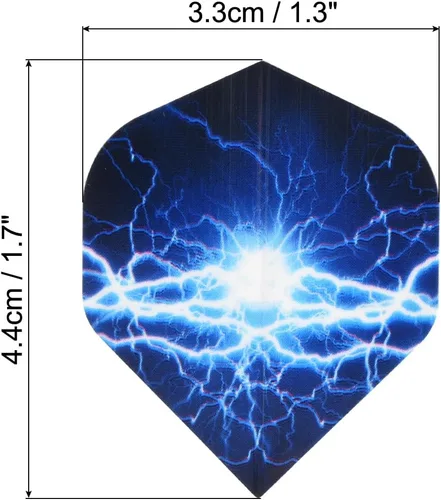 Vista 2 de PATIKIL Dart Flights - Accesorios de dardos estándar para puntas de acero suave
