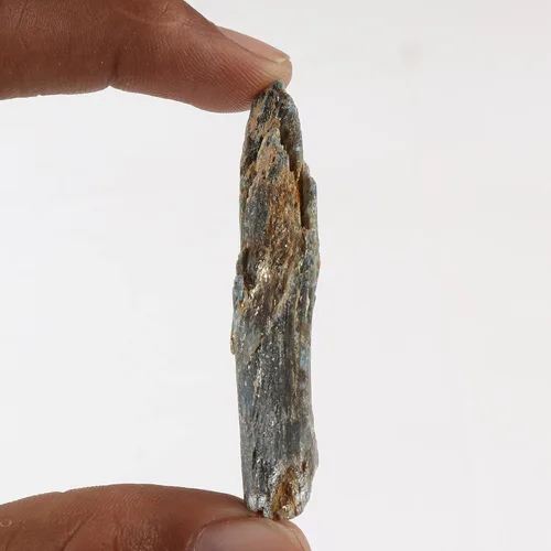 Vista 25 de GEMHUB Lápiz de cianita áspero pequeño con cristal curativo de cianita azul áspero suelto, tamaño pequeño, 9.7