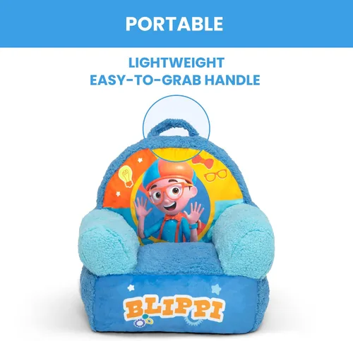 Vista 7 de Delta Children - Silla Blippi Cozee Buddy para niños, color azul