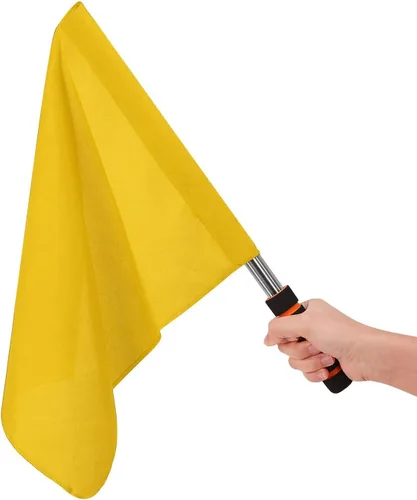 Vista 5 de Banderas de árbitro de fútbol, banderas de señal de partidos deportivos, banderas de línea de fútbol, banderas de comandante portátil, banderas
