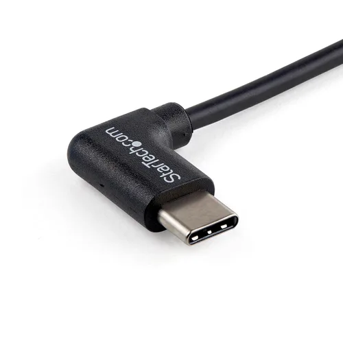 Vista 2 de StarTech Cable USB a USB C – 3 pies – Cable USB en ángulo recto – Cable USB A a USB C – Cable USB 2.0 – Cable USB tipo C (USB2AC1MR)