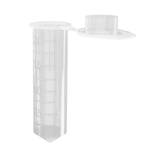 Vista 6 de ONiLAB 500 tubos de microcentrífuga graduados de polipropileno de 0.1 fl oz con tapa adjunta, micro centrífuga cónica transparente para botella