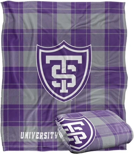 Vista 87 de LOGOVISION St John's University Campus Plaid Spirit Silky Touch Manta súper suave 36 x 58 pulgadas