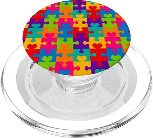 Vista 8 de Perfect Sensory Autistic Mamá Autismo Awareness Love PopSockets Swappable PopGrip