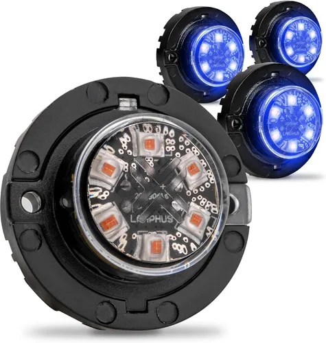 Vista 23 de Lamphus SnakeEye III - Luz estroboscópica de posición oculta [SAE Clase 1] [IP67 Impermeable] [72 Modos de flash] [Función TBT] Luces de advertencia