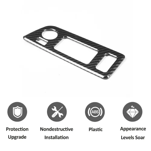 Vista 7 de Panel de botón para interruptor de faros de automóvil para Chevrolet Corvette C7 2014-2019 convertible, accesorios interiores (fibra de carbono)