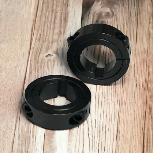 Vista 5 de Collar de eje dividido de 1 pulgada, acero, con llave. (paquete de 2). Para ejes de Go Kart y mini bicicleta.