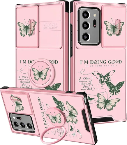 Vista 117 de Funermei para Samsung Galaxy Z Flip 4 Funda - Funda de Teléfono Bonita para Mujeres y Niñas con Mariposas Bonita Estética Femenina Diseño