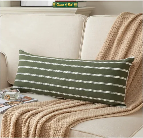 Vista 11 de Funda de Almohada Lumbar Bohemia Decorativa 14X36 Pulgadas Larga Suave Estilo Granja Decorativa Fundas de Almohada para Sofá Fundas de Almohada