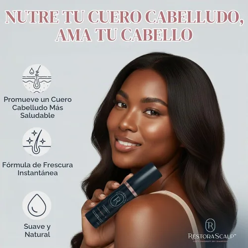 Vista 2 de Champú seco medicado para la caspa, la dermatitis seborreica y el tratamiento de la psoriasis