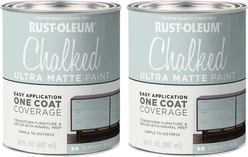 Vista 64 de Rust-Oleum 302592 - Pintura a la tiza en aerosol ultramate de 12 onzas (paquete de 1), color gris envejecido