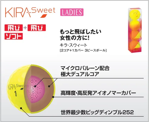 Vista 2 de Casco KIRA Sweet Golf Balls, 1 Dozen Characters (Pack of 12)