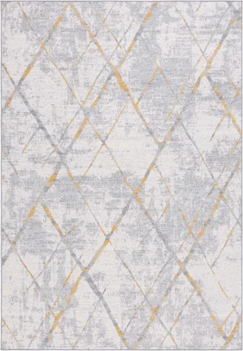 Vista 6 de SAFAVIEH Odyssey Collection - Alfombra decorativa, 4 x 6 pies, diseño de enrejado, no desprende pelusa y es de fácil cuidado, ideal para zonas