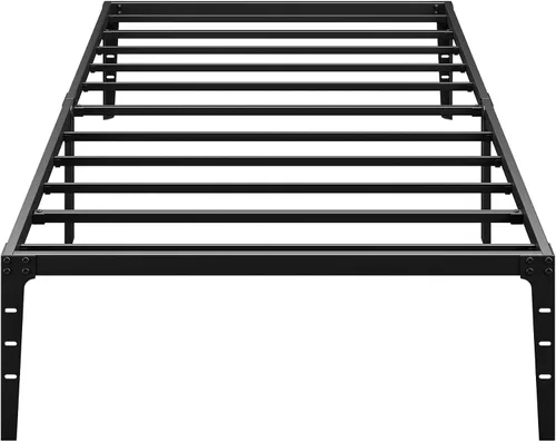 Vista 10 de GAOMON Base de cama matrimonial baja de 6 pulgadas, plataforma de metal resistente, listones de acero resistente, no necesita somier, fácil montaje