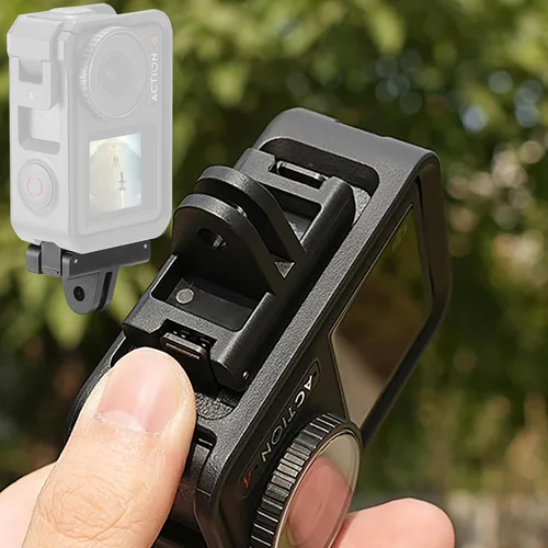 Vista 6 de PCTC Adaptador magnético compatible con DJI Osmo 360/Osmo Action 5 Pro/4/3 Adaptador de liberación rápida – Accesorios DJI, trípode conectable