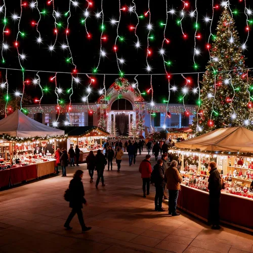 Vista 6 de Paquete de 2 luces de carámbano de Navidad rojas, blancas y verdes