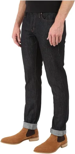 Vista 2 de UB401 - Jean ajustado índigo Selvedge para hombre