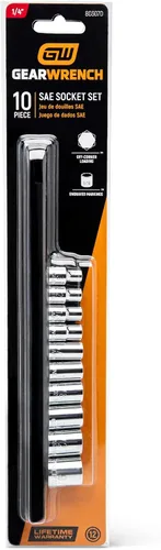 Vista 3 de GEARWRENCH Juego de tubos de 10 piezas, de 1/4" de transmisión, de 12 puntos estándar, SAE - 80307D