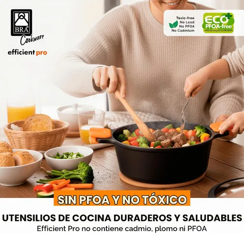 Vista 7 de BRA COOKWARE Efficient Pro Juego de utensilios de cocina de 10 piezas