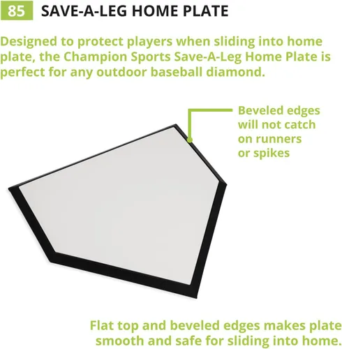 Vista 3 de Champion Sports Save-A-Leg Homeplate