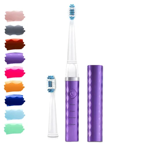 Vista 13 de Pop Sonic Cepillo de dientes USB Charge Anywhere (verde) - Cepillo de dientes recargable con hasta 40,000 trazos de cepillo/Minuto-Cerdas de nailon