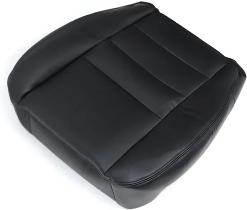 Vista 3 de GXARTS Funda de Asiento de Cuero de Repuesto Inferior del Lado del Conductor Delantero Negro Compatible con Ford F250 F350 F450 F550 2003 2004 2005