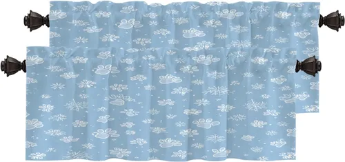 Vista 71 de Cortinas opacas de poliéster multicapa para ventanas de padre e hijo, 2 unidades, 26 x 24 pulgadas