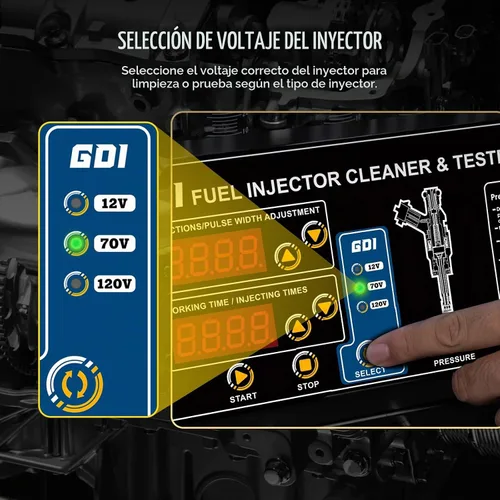 Vista 3 de Probador del limpiador del inyector de combustible CT400, 6