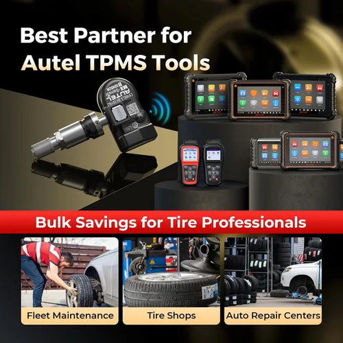 Vista 6 de Autel Sensor TPMS MX-Sensor 2 en 1 (prensado), sensor de presión de neumáticos TPMS programable 315MHz+433MHz, 100% clonable, igual que los sensores