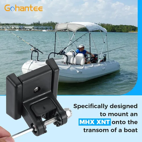 Vista 4 de 7400931 Soporte de transductor, placa de montaje de transductor compatible con transductores MHX XNT XHS modelo para sensores Fishfinder Placa