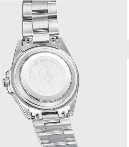 Vista 3 de PASOY Reloj de esfera rosa para mujer, elegante pulsera de acero inoxidable de 1.496 in, luminoso, impermeable, movimiento de cuarzo, visualización